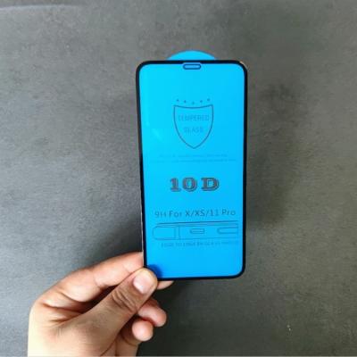 China Cheap Price 10D Anti-fingerprint Full Glue Tempered Glass Protector For Huawei P30/P40 For Huawei Honor 30S/30 Lite Glass Guard for sale