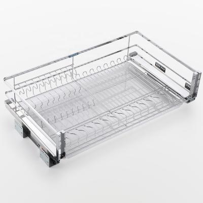 China Modern Buffet Accessories Drawer Wire Pull Out Kitchenware Sliding Basket for sale