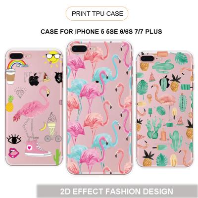 China Print Design Flamingo Pattern Case For Woman UV Print Soft Tpu Plastic Hard Case For iPhone 8 And For iPhone 6s 6Plus 7 for sale