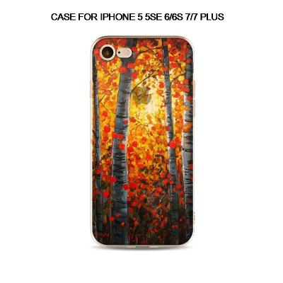 China Protective Case For iPhone 7 7 Plus Colorful Tree Patterns 2d/3d Printing Soft Tpu Back Case For iPhone 7 Plus , Mobile Phone Shell for sale