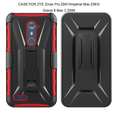 China Hot Selling TPU PC Combo Case 3 Layers TPU Mobile Phone Cover Hybrid Shockproof Case For ZTE Zmax pro Z981/Z963 Max Imperial/X Grand 2 Z988 Max for sale