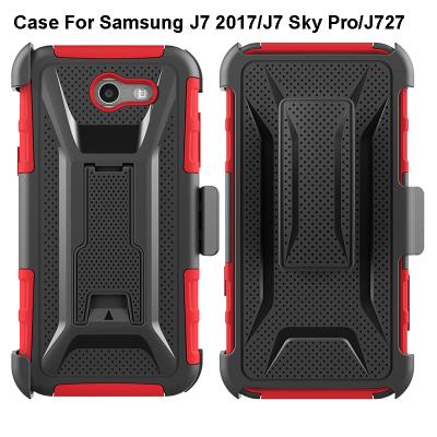 China With Belt Clip Case For Samsung J7 2017/J7 Sky Pro/J727 Hybrid Shell Slim Armor Back Phone Combo Case For Samsung Galaxy J3 2017 J5 J7 2017/J7 Sky Pro/J727 for sale