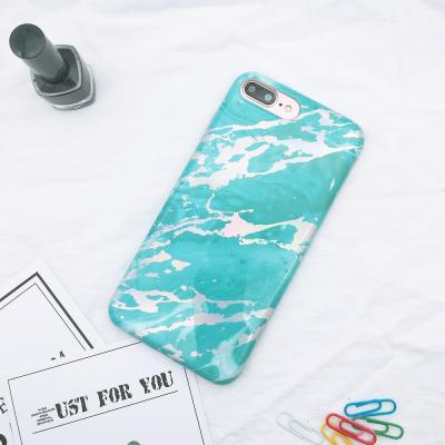 China Hot Wholesale Protective Marble Laser Rainbow TPU Mobile Phone Case Mobile Phone Case IMD Cover For iPhone X plus 8 7 6 6S for sale