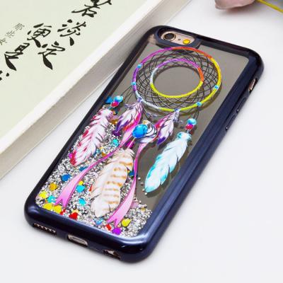 China Liquid TPU Glitter CASE Phone Case For iPhone 8 Plus , Mirror Electroplate Mobile Phone Accessories Glitter Star Liquid Case For iPhone X Case for sale