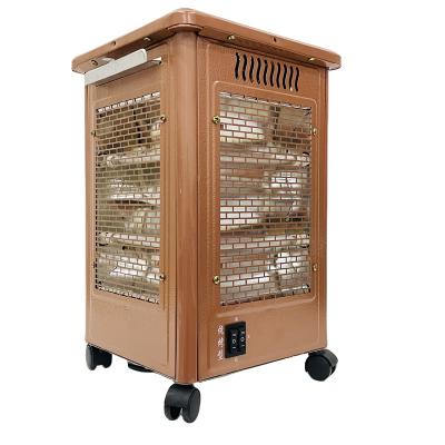 China Outdoor Barbecue Five Side Heater 2000W With Tip-over Protection Tall Rose Gold Electric Heaters For Portable Electric Room Heater for sale