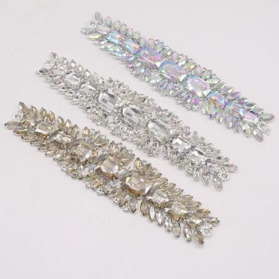 China Garment\Other Bridal Sash Applique, Wedding Sash Applique, Crystal Beaded Applique for sale