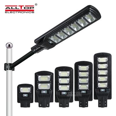 China Country ALLTOP Motion Sensor ABS IP65 Waterproof Outdoor 50w 100w 150w 200w 250w 300w Integrated All In One Led Solar Street Light for sale