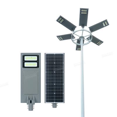 China Road Guangdong Factory Ip65 Waterproof 100w Outdoor Stadium AIO Integrated Solar Power Led Road Lighting for sale