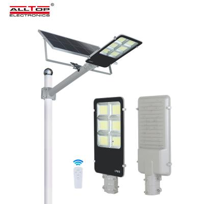 China ALLTOP villa high lumen aluminum waterproof remote control outdoor ip65 150w solar led street light for sale