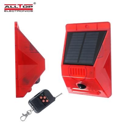 China ALLTOP New Products IP65 Waterproof Outdoor Remote Control 3w Flashing All In One Led Solar Traffic Light 69*120mm for sale