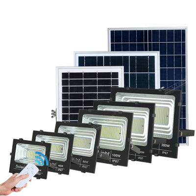 China High Quality Alltop 25w 40w 60w 100w 200w 300w Garden Outdoor Remote Control Solar Led Flood Light for sale