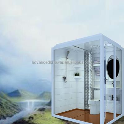 China Modern Hotel Use Prefab Modular FRP Bathroom Design WC Toilet Shower POD for sale