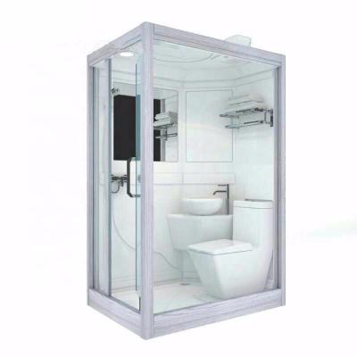 China AN1014 Modern Prefab Modular Bathroom Cabin Portable Toilet Shower Room, Prefab Bathroom Pod for sale