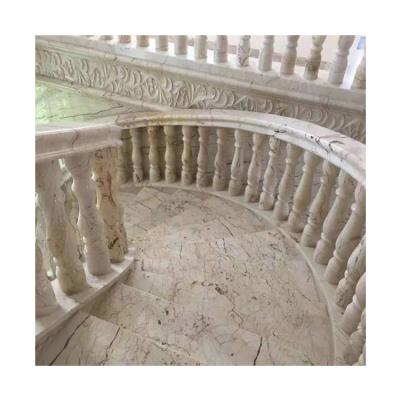 China Low Price Modern Good Quality White Blocks Tiles Luxury Home Marble Staircase for sale