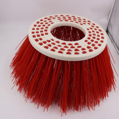 China Long Life Low Cost Mixed Equipment Parts Road PP Steel Wire 4 Rows Sweeper Side Cleaning Brush for sale