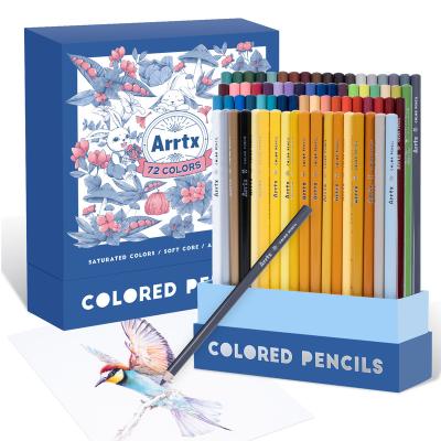 China High Qulaity Arrtx Art Supplies 72 colored pencils set quality soft core colored leads for adult artists for sale