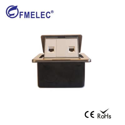 China Stainless steel popular CAT 6 network 2 floor rj45 outlet box philippines port outlet for sale