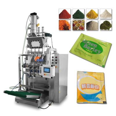 中国 Multi Food Lane 3 Side Sealing Sachet Powder Packing Machine 販売のため