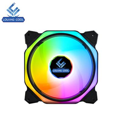 China Computer Case Mixedcolor Led Lightweight Case Remote Gaming Wentylator CPU Air Cooler Computer Controller 120Mm For PC RGB Fan for sale