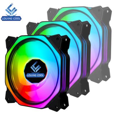 China Cooling Fan Ceiling 2800Rpm 140Mm Asiahorse 120Mm Rig Wentylator Pc Computer With RGB Computer Case Rainbow for sale