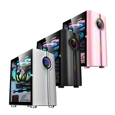 China With Power Supply Customization Cheap Desktop PC ATX Micro Tower Gaming Computer Case for sale