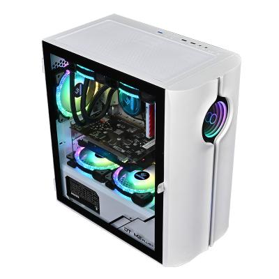 China High Quality Black Computer Case Desktop Case ATX ITX Gaming Desktop PC Gaming OEM White Computer Case for sale