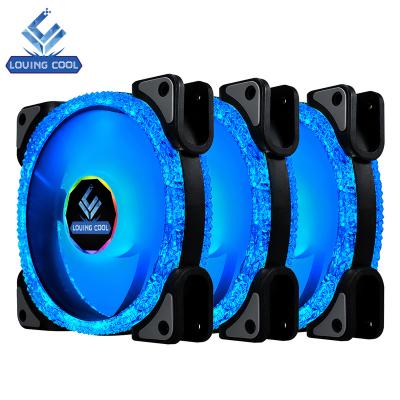 China Computer Case Magnet Cool Solid Color 120mm Fan Ventiladores Fan for sale