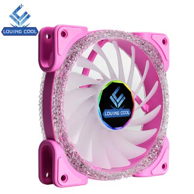 China Computer Case Magnet Cool Solid Color PC Fan 120mm RGB Cooler Comput Fan Computer Fans for sale