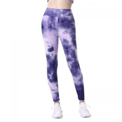 China Breathable Plus Size Yoga Leggings Printed Sports Gym Workout Pants Hip Lift Up for sale