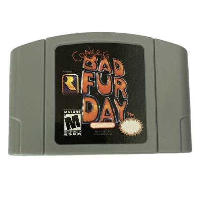 China Hot Brown Retro Games Sellers Fur Day Bad Game Card Cartridge For N64 Other for sale