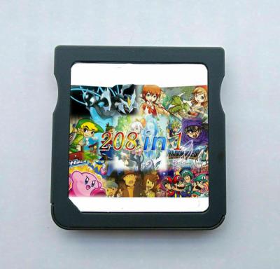 China Retro Video Games 208 In 1 Games Cartridge Cards For 16 Bit Game Cartridge 4X3X0.5 Cm for sale