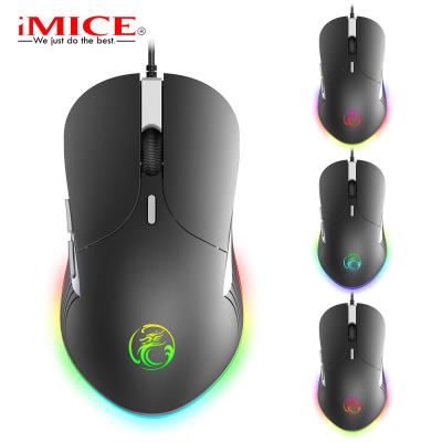 China High Quality X6 Metal Wired Competitive Gaming RGB Mouse 6400dpi Led For Laptop PC for sale