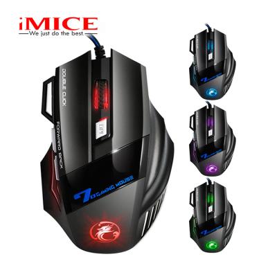 China Hot Good Price X7 2000dpi Quality&cheap New Arrivals Ergomomic Usb 7 Buttons Optical Computer Gaming Mouse With Breathing Light for sale