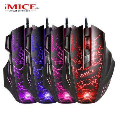 China Ergomomic Wholesale A7 Wired Competitive Led Gaming Programming Mouse Macro 3200dpi for sale