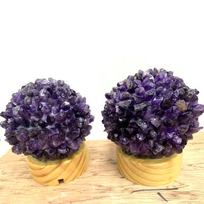 China Factory Price Supply Polished Gemstone Agate Lamps Rose Quartz Lamps Amethyst Lamps for sale