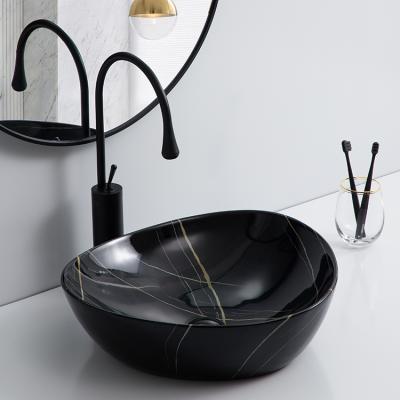 China Modern Modern Style Over Counter Basin Bathroom Equipments CE Art Bathroom Sink For Hotel for sale