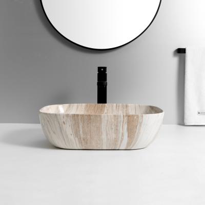 China Modern Simple High Quality Small Bathroom CE Basin Sink CUPC Modern Marble Vanity Sink for sale