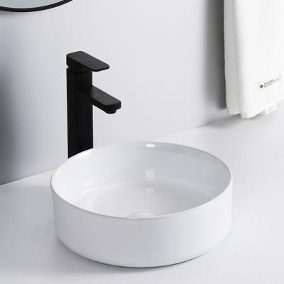 China New Fashion High Temperature Modern Bathroom Porcelain Countertop White Eco-friendly Art Sink CE CUPC Basin for sale