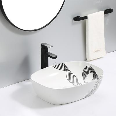 China Art Basin Sink Bathroom Sink Modern Simple Hotel Style European CE CUPC Single Basin Sink for sale