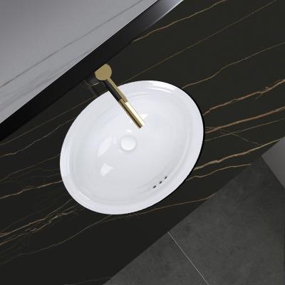 China Contemporary Under Counter Bathroom Sink CE CUPC Modern Design Ceramic Round Under Counter Sink Basin for sale