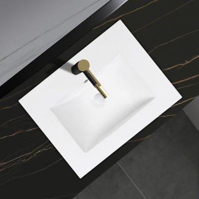 China Europe Modern Bathroom Cabinet White Ceramic Wash Basin Cabinet Under Counter Under Mounted Sink Cabinet for sale