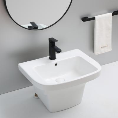 China CUPC Modern Single Pedestal Floor Mount Bathroom Floor Mount Pedestal Bathroom Outdoor Bathroom Sink CE Smoothly for sale