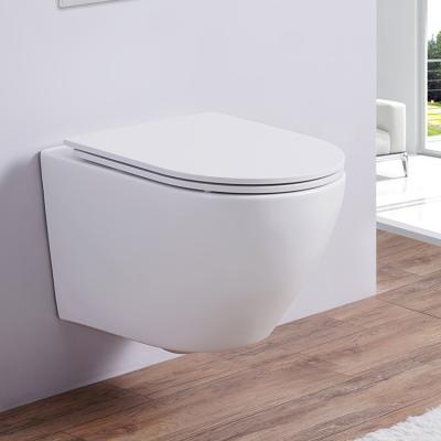 China Factory Direct Wall Mounted WC Hidden Cistern Bathroom Vanity Set Modern Sanitary Toilet Home Toilet for sale