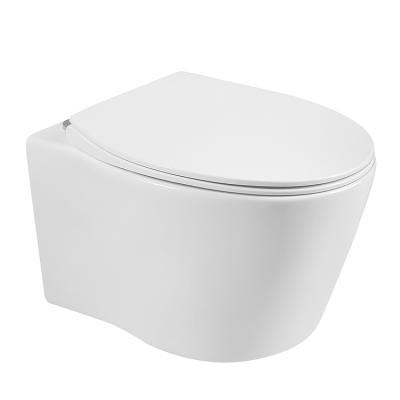 China Cheap Ceramic Concealed Cistern Wall Hung Toilet Bowl Wall Mounted One Piece Soft Toilet Seat Cover European Toilet Wc for sale