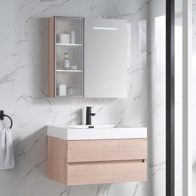 China Coastal Ceramic Modern Unique Outdoor Soild Bathroom Sink Vanity Bathroom Ware Bathroom Ware Vanity Set Mirror for sale