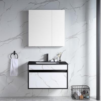 China High Quality Modern Plywood Bathroom Vanity Cabinet With Mirror Cabinet Bathroom Vanity Set for sale