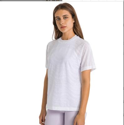 China Other Breathable Women Short Sleeve T-Shirts Leisure And Casual Loose Sweatshirt Fitness Woman Wear for sale