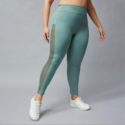 China Factory Direct Breathable Custom Logo Wear High Quality Yoga Polyester Spandex Plus Size Mesh Yoga Gym Gaiters for sale