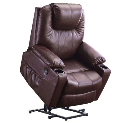 China (Other) Electric Power Adjustable Lift Recliner Chair Sofa with Massage and Heat for Elderly Living Room Sofas for sale