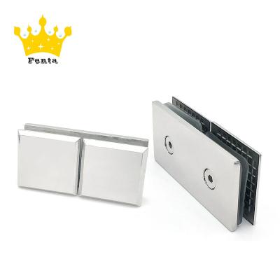 China Easy Installation FENTA H205 Shower Door SUS304 180 Degree Glass To Straight Glass Corner Flange for sale